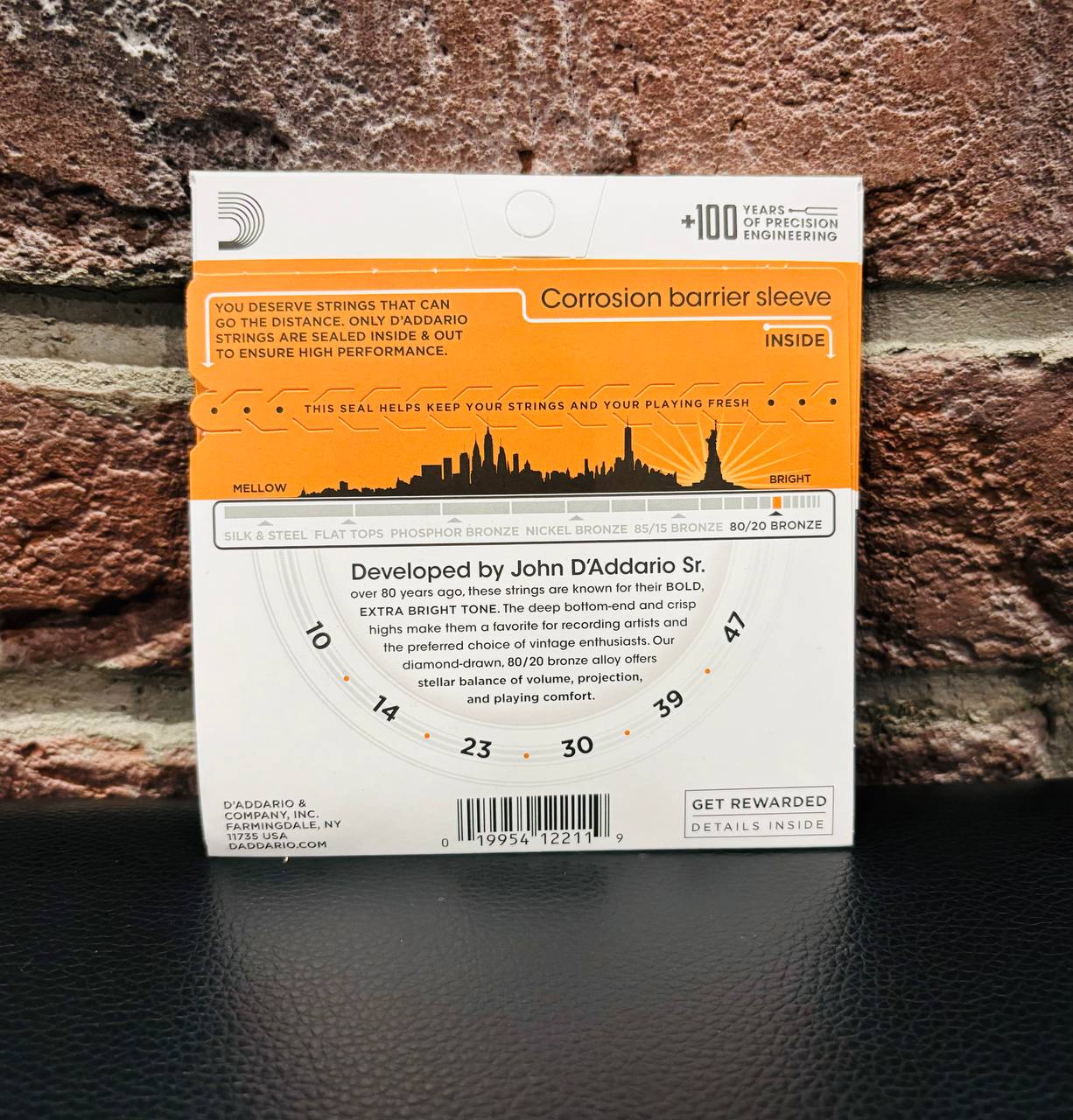 Струны для Акустической Гитары D'Addario 10-47 Extra Light (USA) - изображение 3