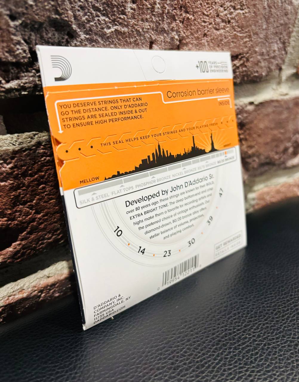 Струны для Акустической Гитары D'Addario 10-47 Extra Light (USA) - изображение 2