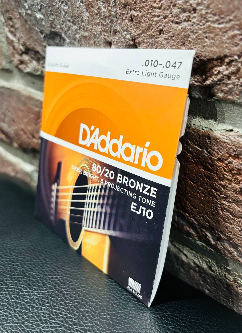 Струны для Акустической Гитары D'Addario 10-47 Extra Light (USA) - изображение 5