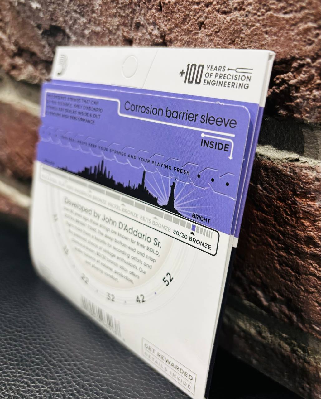 Струны для Акустической Гитары D'Addario 11-52 Custom Light (USA) - изображение 6