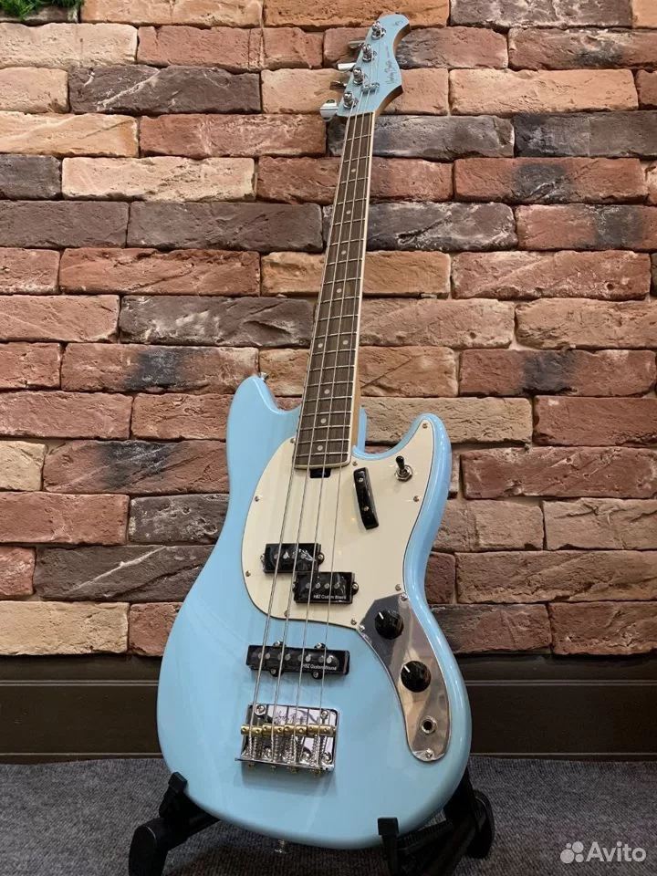 Бас Гитара Harley Benton MV-4PJ Daphne Blue - изображение 9