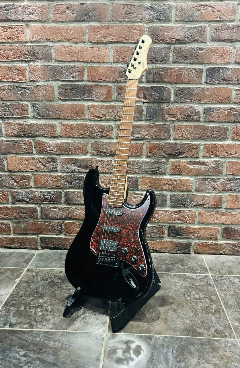 Электрогитара Sqoe Black Stratocaster HSS - изображение 9