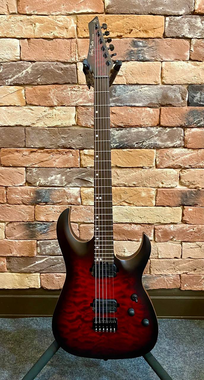 Электрогитара Harley Benton Amarok-6 BKRD Quilted Burst (Индонезия) - изображение 9
