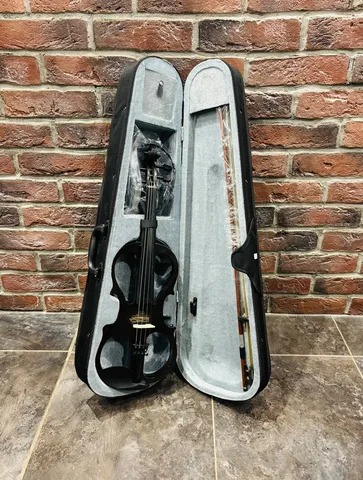 Электроскрипка (полный комплект, чёрная)