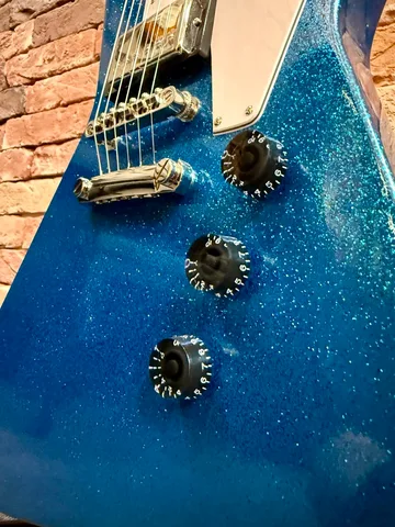 Электрогитара Epiphone Explorer Brunwick Blue Sparkle - изображение 5