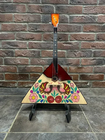 Балалайка Прима Расписная (Птицы и Цветы)