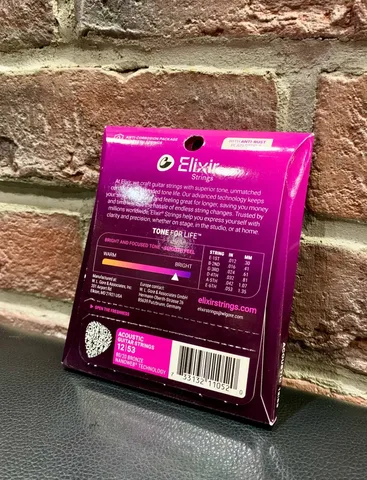 Струны для Акустической Гитары Elixir Bronze Nanoweb 12-53 (USA)