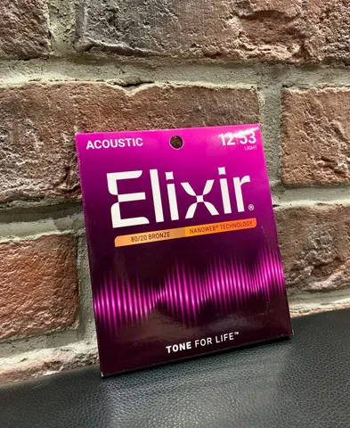 Струны для Акустической Гитары Elixir Bronze Nanoweb 12-53 (USA)