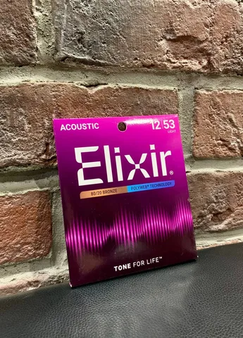 Струны для Акустической Гитары Elixir Bronze Polyweb 12-53 (USA)