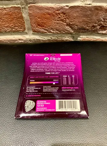 Струны для Акустической Гитары Elixir Bronze Polyweb 12-53 (USA)
