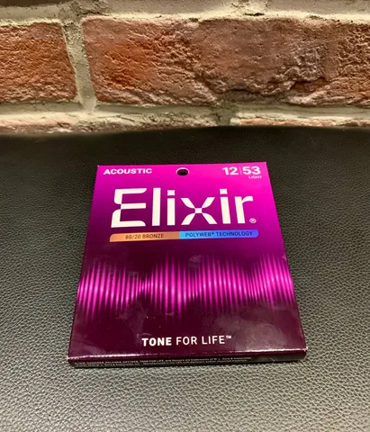 Струны для Акустической Гитары Elixir Bronze Polyweb 12-53 (USA)