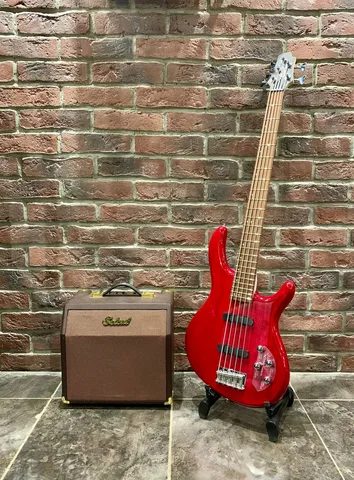 Бас Гитара Cort Action-Bass Plus RD + Басовый Комбик 15 ват (Индонезия)