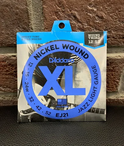 Струны для Электрогитары D'Addario Jazz Light 12-52 (USA)