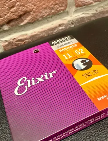 Струны для Акустической Гитары Elixir 11-52 (Оригинал)