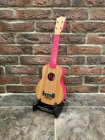 Укулеле Сопрано (натуральная с розовым)