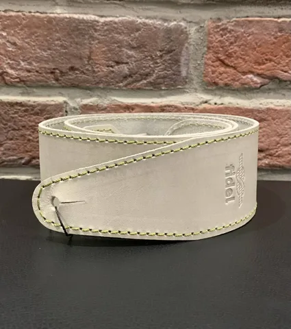Кожаный Ремень для Гитар Fidel Vintage White