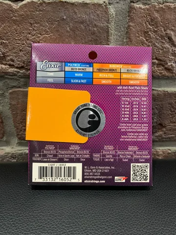 Струны для Акустической Гитары Elixir 12-53 Phosphor Bronze (Оригинал)