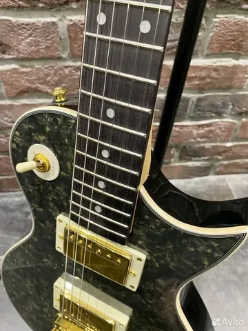 Электрогитара Vintage Les Paul Grey Gold Edition