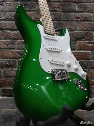 Электрогитара Stratocaster для Начинающих (зелёная)