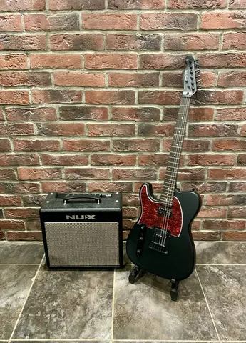 Леворукая Электрогитара HB-Telecaster + Комбик-Процессор NUX 20вт