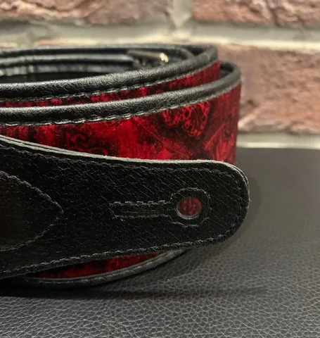 Ремень для Гитар Premium Paisley Velvet Red