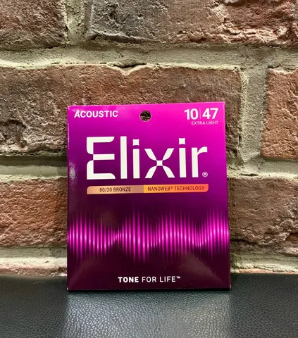 Струны для Акустической Гитары Elixir Bronze Nanoweb 10-47 (USA)