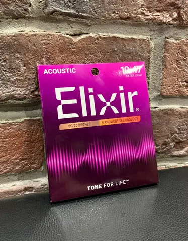 Струны для Акустической Гитары Elixir Bronze Nanoweb 10-47 (USA)