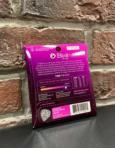 Струны для Акустической Гитары Elixir Bronze Nanoweb 10-47 (USA)