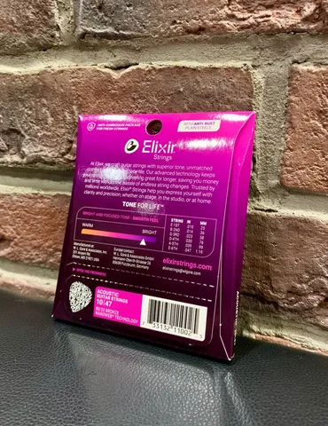 Струны для Акустической Гитары Elixir Bronze Nanoweb 10-47 (USA)