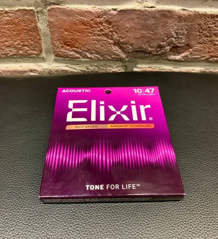 Струны для Акустической Гитары Elixir Bronze Nanoweb 10-47 (USA)