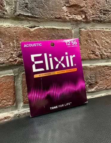 Струны для Акустической Гитары Elixir Bronze Nanoweb 12-56 (USA)