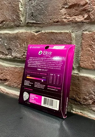 Струны для Акустической Гитары Elixir Bronze Nanoweb 12-56 (USA)