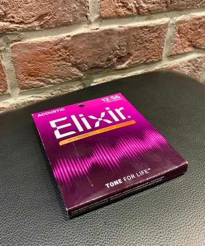 Струны для Акустической Гитары Elixir Bronze Nanoweb 12-56 (USA)