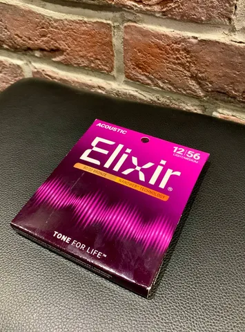 Струны для Акустической Гитары Elixir Bronze Nanoweb 12-56 (USA)