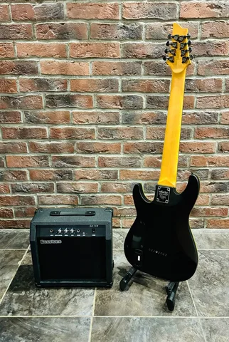 Электрогитара Schecter Demon 8 Black Mate + Комбик 15 ват с Перегрузом (USA)