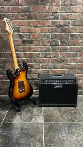 Электрогитара Jet HSS Vintage + Комбоусилитель 40 ват (2 канала + вход на Микрофон)
