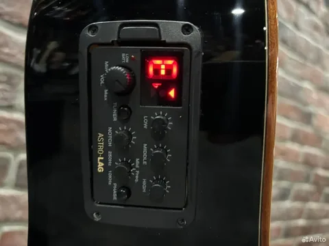 Электроакустическая Гитара LAG T-118D CE-BLK (Массив Красного Кедра)
