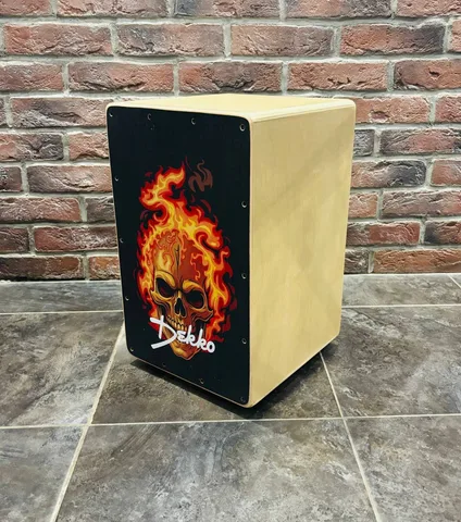 Кахон с Подструнником Dekko Skull Fire