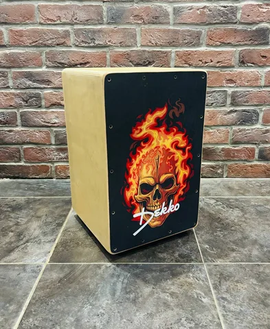 Кахон с Подструнником Dekko Skull Fire