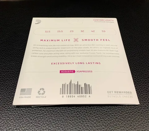 Струны для Акустической Гитары D'Addario XS 11.5-53 (USA)