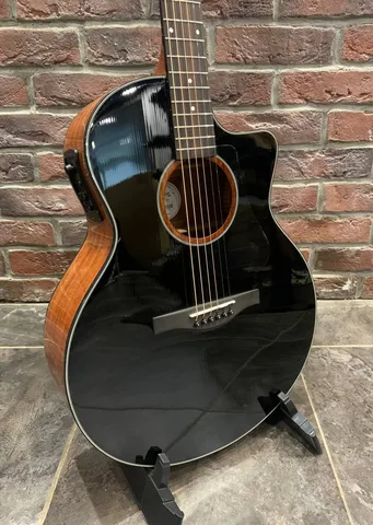 Электро-Акустическая Гитара Trumon 150TF Black из Массива Ели