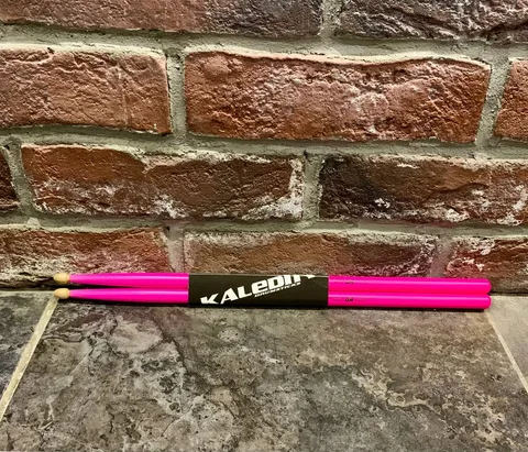 Барабанные Палочки Флуоресцентные из Граба Kaledin 5A Pink