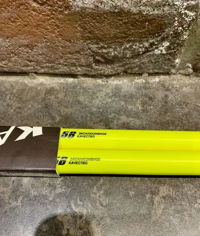 Барабанные Палочки Флуоресцентные из Граба Kaledin 5B Yellow