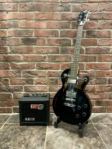 Электрогитара Les Paul HH-BK + Цифровой Комбик 15 ват с Эффектами и Драм Машиной