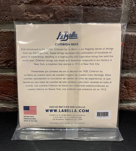 Струны Бас Гитары La Bella Criterion 45-105 (USA)