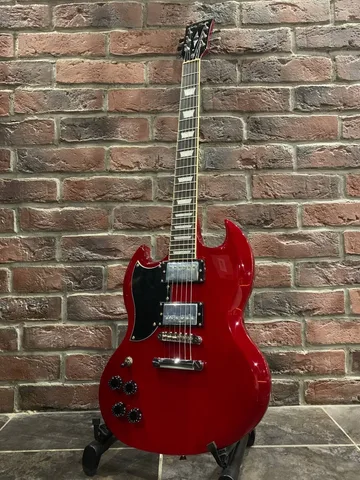 Леворукая Электрогитара Harley Benton LF-SG Red