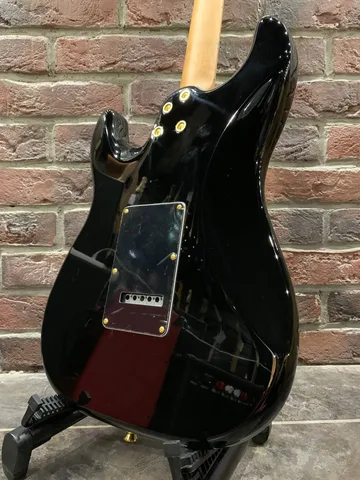 Электрогитара Jet Black-Gold Stratocaster HSS - изображение 2
