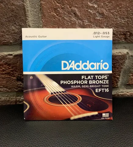 Струны для Акустической Гитары D'Addario Phoshor Bronze 12-53 (USA)