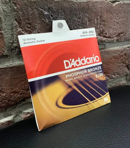 Струны для 12-ти Струнной Акустической Гитары D'Addario 12-52 Medium (USA)